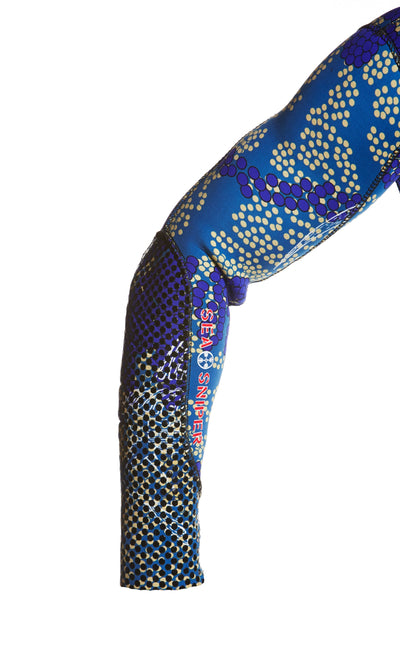 Sea Sniper 3mm Wetsuit - Blue Camo - ALL SALES ARE FINAL NO RETURNS EXCEPTED